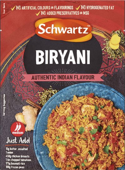 Schwartz Sachets - Indian Biryani 6 x 28g
